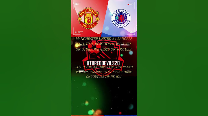 MANCHESTER UNITED 2-1 RANGERS, MATCH REACTION NOW *LIVE* ON YOUTUBE 🔴⚫🔴⚫🔴⚫