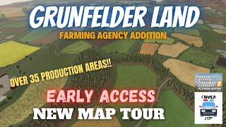 ["mod", "mod map", "new map", "map", "dlc", "lets", "play", "game", "lets play", "let's play", "gameplay", "fs19", "farming simulator 19", "farm sim 19", "farming simulator 2019", "farming", "simulator", "19", "2019", "mods", "map tour", "guide", "map guide", "look", "first look", "fly through", "new mod map", "new", "first", "early access", "grunfelder land", "production"]