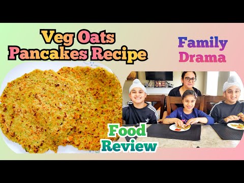 Vegetable Oats Pancakes: Vegan, Delicious and Healthy - The JFK | The Joint Family Vlogs