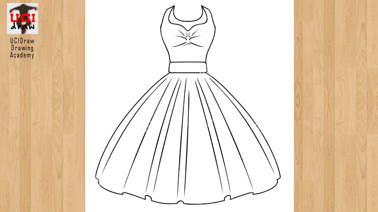 Sketch Beautiful Dress Design Drawing - Fairy Tail Got Disband Everyone ...