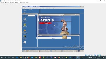Lazarus: Lazarus rodando dentro do ReactOS