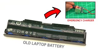 Emergency Charger Using Old Laptop Battery - Laptop battery Convert To Power bank