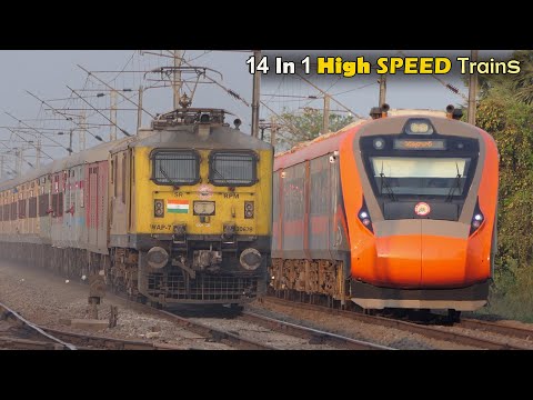 [14 In 1] 130 Kmph  FAST and FURIOUS White WAP SEVEN | Track SOUNDS | Train Gadi |  Indian Railways