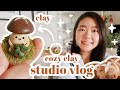  miniature clay studio vlog  how to channel inspiration  yeppentube 