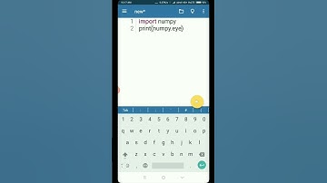 How to Create an Identity Matrix using NumPy | Python NumPy | #Shorts