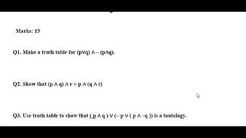 Discrete Structures Assignment 1