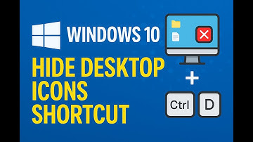 Hide desktop icons shortcut for windows 10