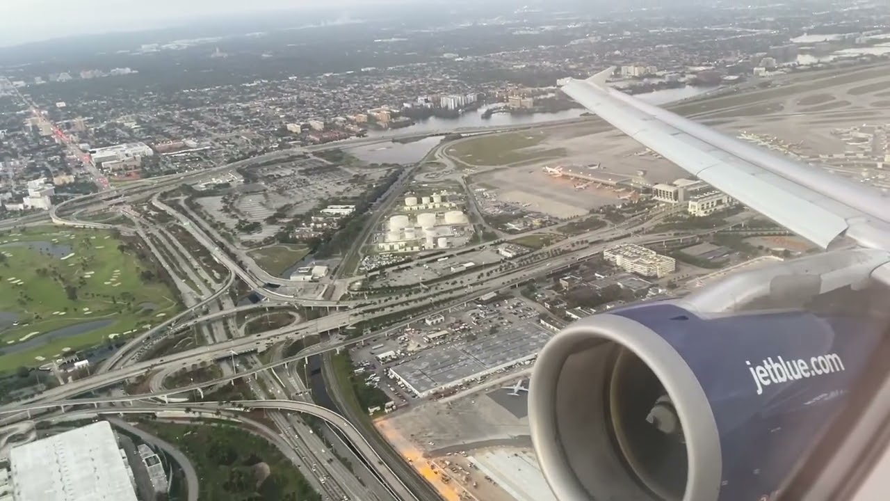 JetBlue A320 Takeoff from Miami