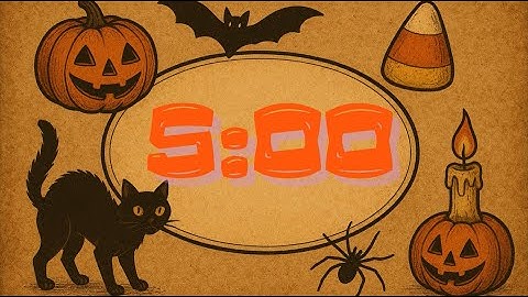 🎃 5-Minute Halloween Countdown Timer | Spooky Classroom & Party Fun