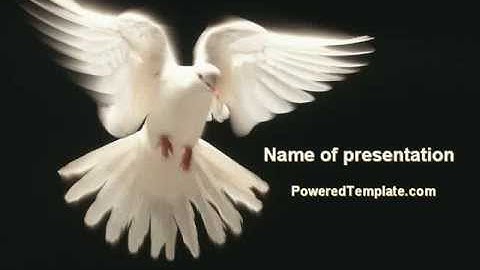 Soaring Dove PowerPoint Template by PoweredTemplate.com