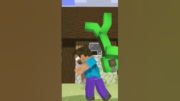 Mikey Dodges Herobrine Punch #minecraft #herobrine #minecraftshorts