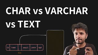 Picking the right string column datatype - CHAR vs VARCHAR vs TEXT