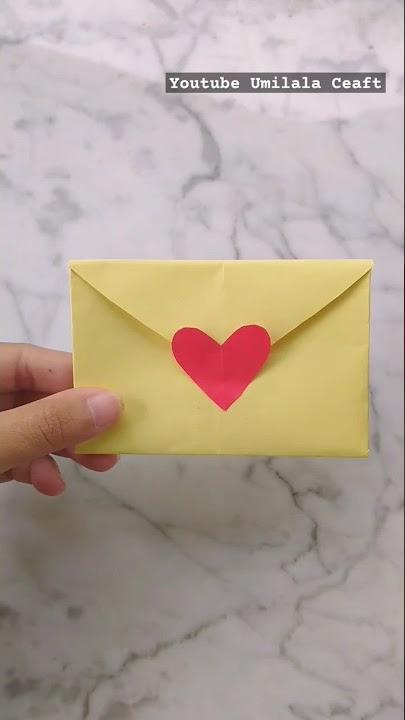DIY CARD IDEA/ IDE KARTU UCAPAN BENTUK AMPLOP #diy #ideas #youtubeshorts