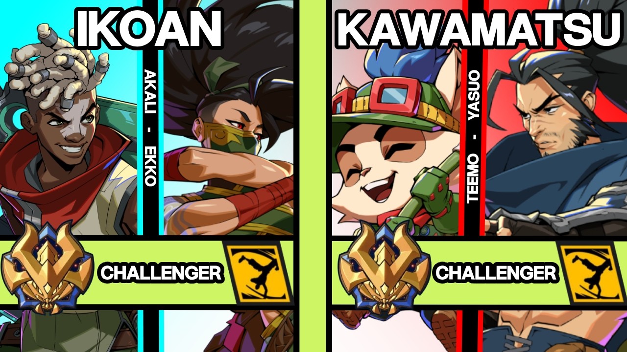 2XKO ▱ IKOAN (Akali-Ekko) vs KAWAMATSU (Teemo-Yasuo) ▱ 2XKO Pro