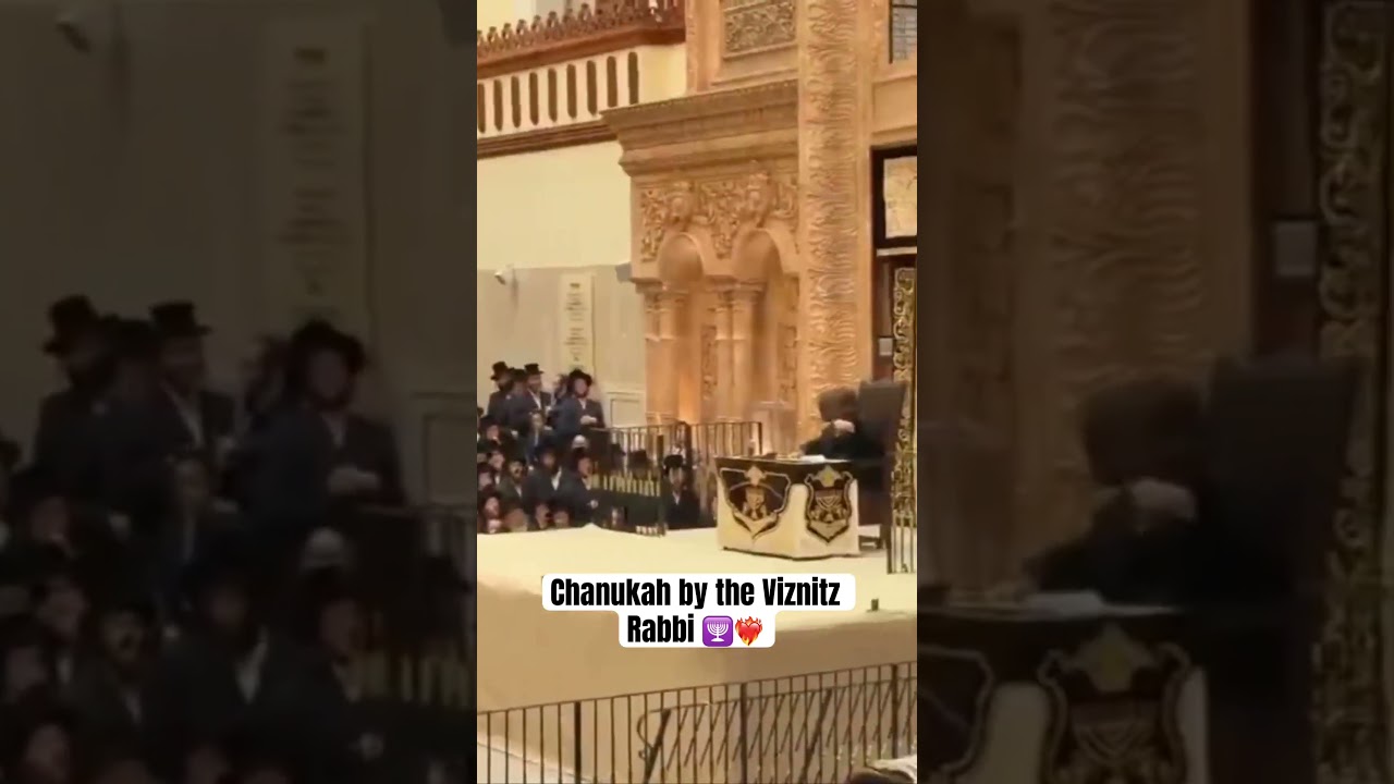 Chanukah by the Viznitz Rabbi 🕎❤️‍🔥 (Via: AK)