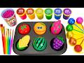 Satisfying Video l How to make Rainbow Toes Cake Bathtubs INTO Glitter Candy Ball Cutting ASMR #1000