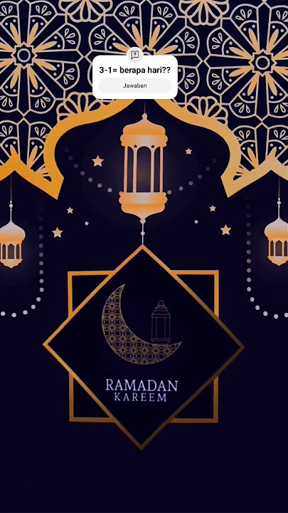 Ramadhan berpuasa 3-1= berapa hari?? #rameinpliss #subscribe #hijab #ramadhan2025 #puasa #islam