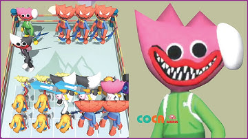 Merge Blue Monster vs Monster: Funny Game All Levels (iOS,Android) Part 6 - Unlock Split Mouth