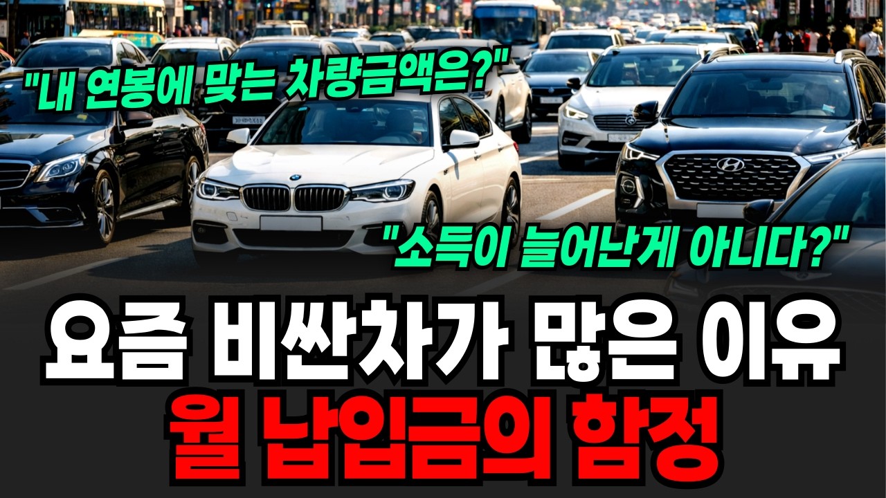 요즘 비싼차가 많은 이유 월 납입금의 함정 [이슈임당]