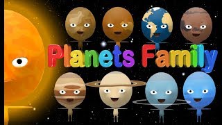 🚀 Planets Family 🌞 🌚 🌝 🌛 Solar System | Planets Song | Nursery Rhymes Songs for Kids chords