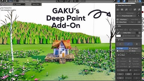 Experimenting with the Deep Paint Add-On by GAKU in Blender Pt. 1 || Combining 2D and 3D