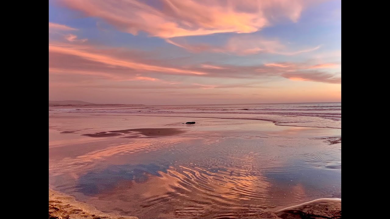 Pink Ocean Sunset Ambience (12h) | Relaxation, Meditation & Breathing Exercises