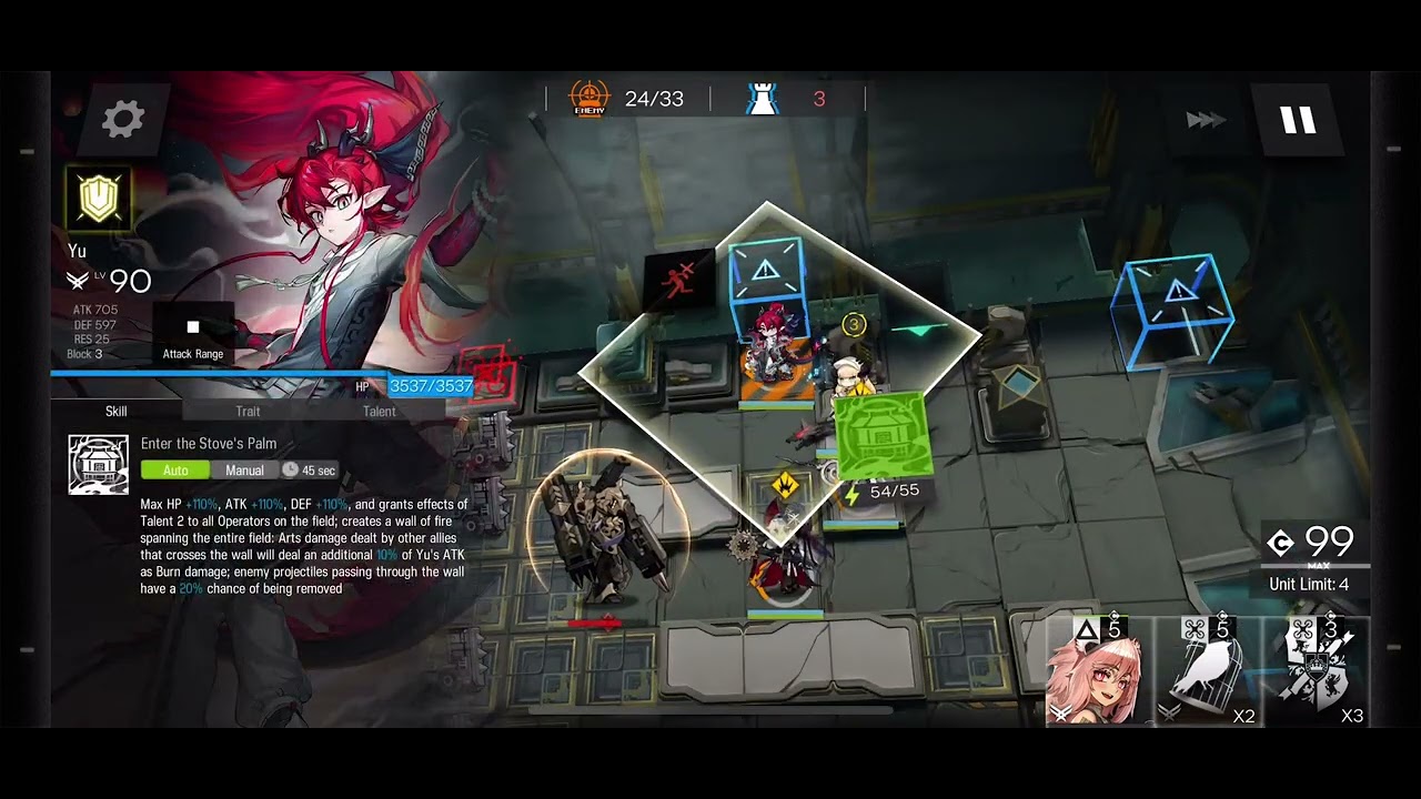 [Arknights] 11-20 Adverse 5-op (Yu, Lappalter, Nightingale, Specter Alter, Gravel)