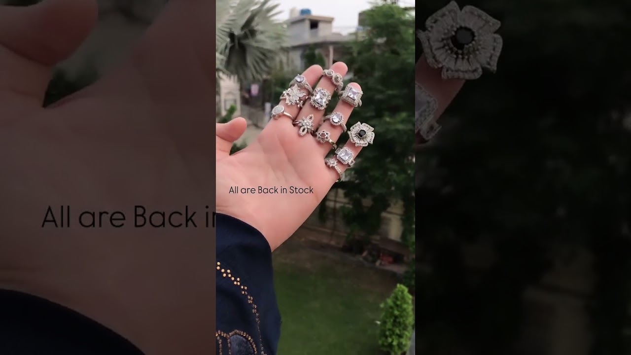 Rawayat Jewellery | Zircon Rings New Arrival | Silver Plated Collection