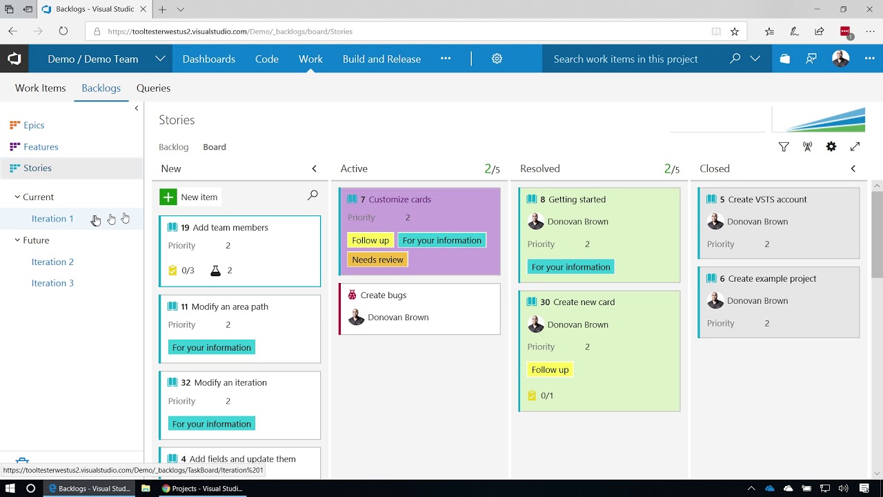 Team Foundation Server Gantt Chart