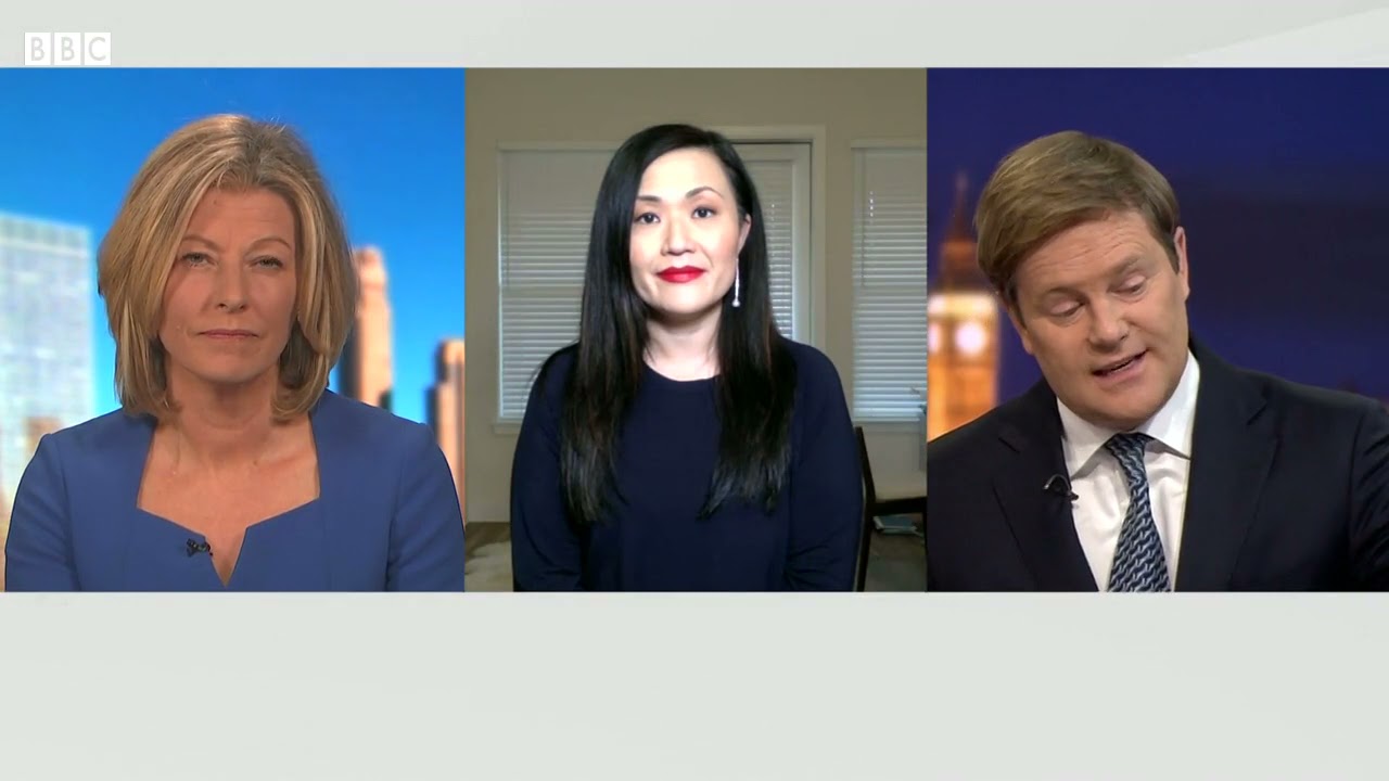 Sery Kim on BBC World News Global discussing immigration, Asian-American discrimination