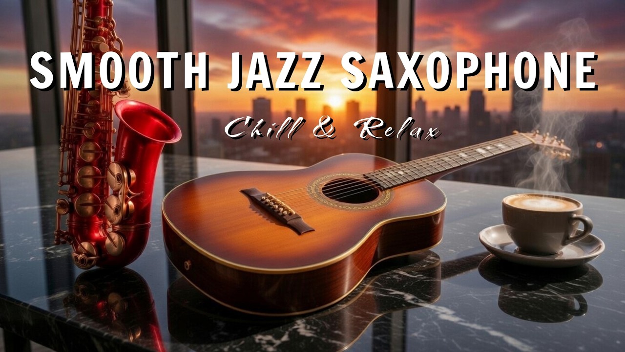 Smooth Jazz & Soul R&B – Saxophone & Guitar Chill Vibes for Work, Study & Relax