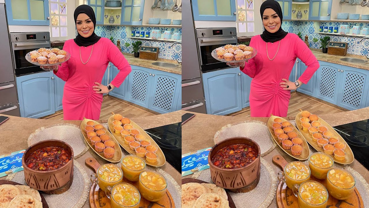 البلدي يوكل مع الشيف نونا | طاجن شيش طاووق - كب كيك بالمربى - مشروب الصيف المنعش