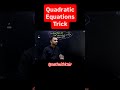 ✨ Quadratic Equation Trick ✨👉 Kx2 + 2x +1 =0 ના roots સમાન હોય તો k = ❓Answer here 🔥Quadratic