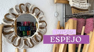 Tutorial: Espejo de macrame ¡Fácil y bonito! 💜
