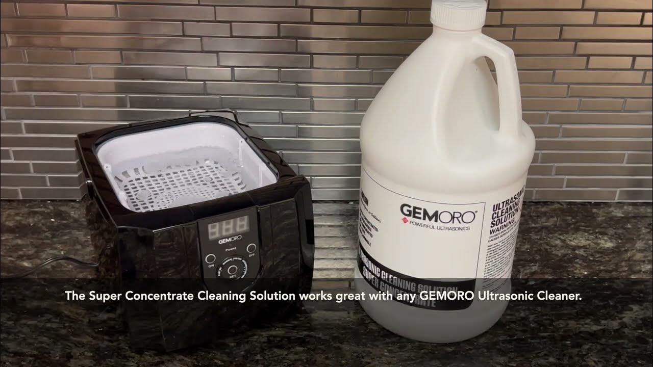 GEMORO ULTRASONIC CLEANING SOLUTION, 1 QT. CONCENTRATE