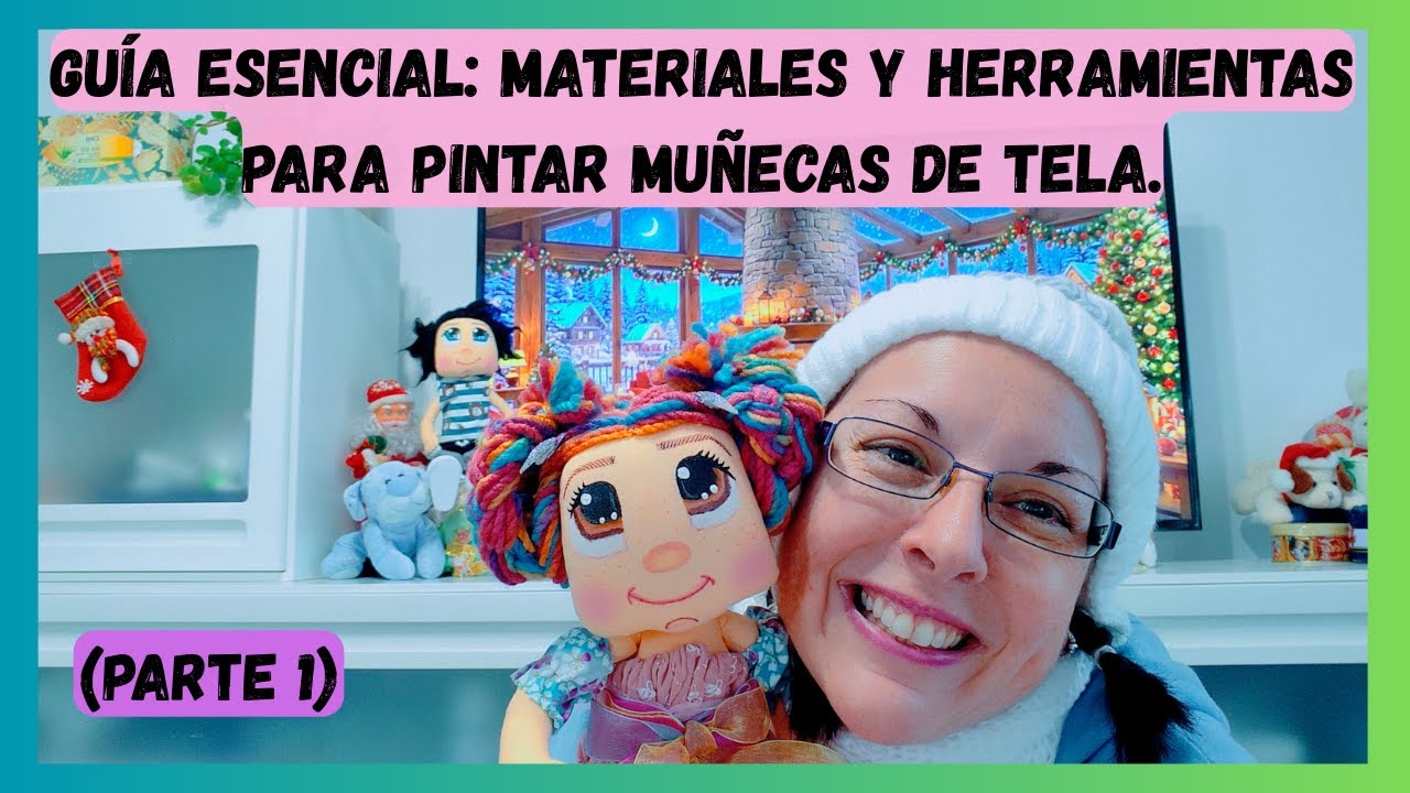 🤗🎨Materiales que utilizo para pintar las caras de mis muñecas de tela. 1/2💄🖌️