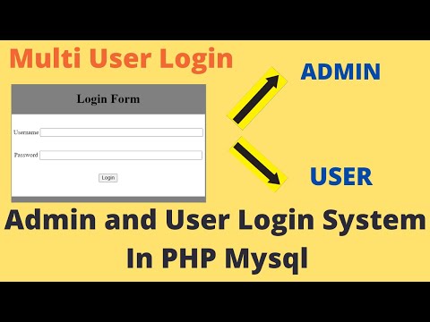 User And Admin Login System In PHP MySQL Step By Step | PHP Tutorial For Beginners (2022)