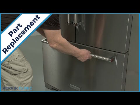 Freezer Drawer Handle - KitchenAid Refrigerator (Model KRFF507HPS02)
