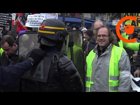 Gilets jaunes Acte 13 : affrontements, tensions et blessé grave (10 février 2019, Paris)