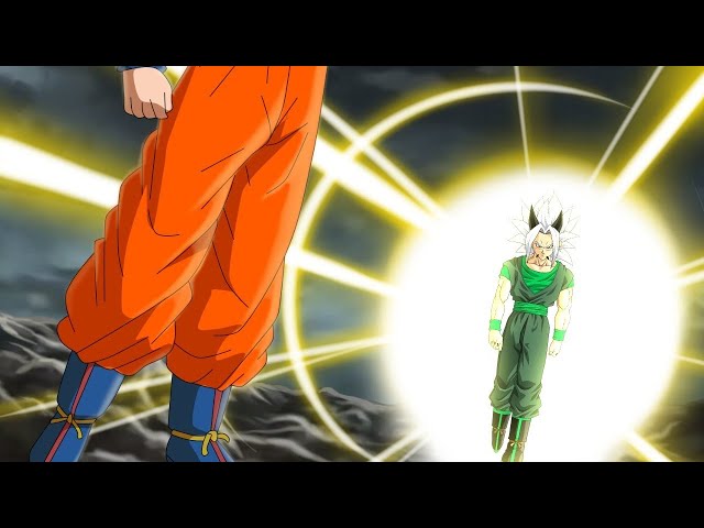 Goku vê o nascimento de Gon, seu terceiro filho com o anjo Vados