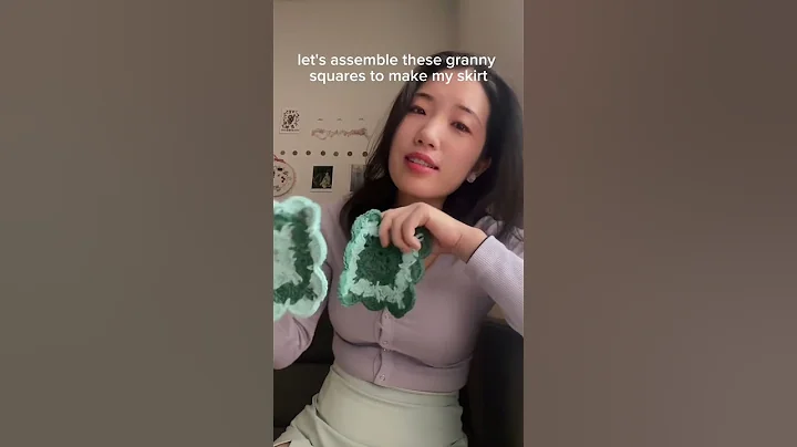 Let’s crochet a mosaic granny square skirt! #crochet #grannysquare #diy #croche #crochetskirts