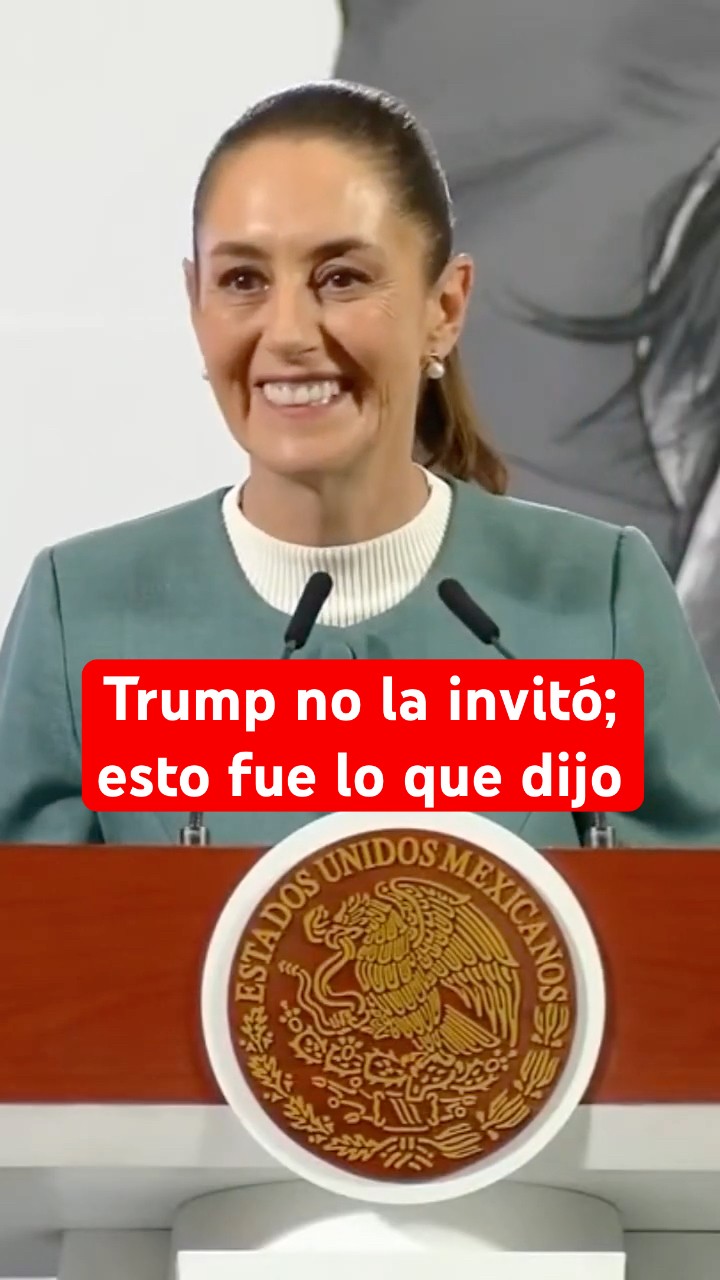 Sheinbaum revela que no fue invitada a la toma de posesión de Donald Trump #shorts