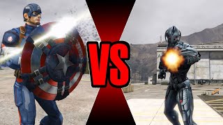 Captain America VS Ultron - Epic Battle (GTA 5)