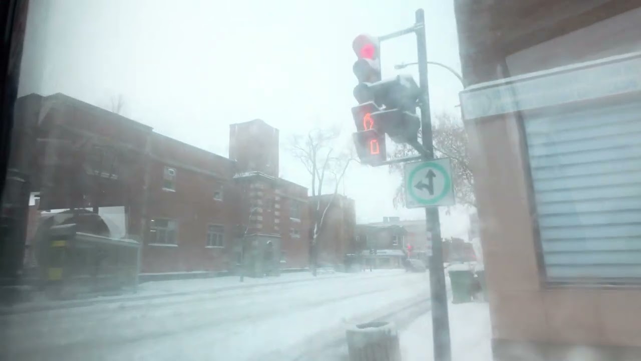Montreal first day of snow winter 2024 part 1