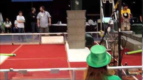 Team 781 robot stacking totes Oshawa March 13, 2015 MOV