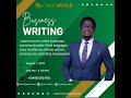 Facility Management Lunch Hour- Business Writing