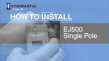 How to Install the EJ500 Single Pole Time Switch