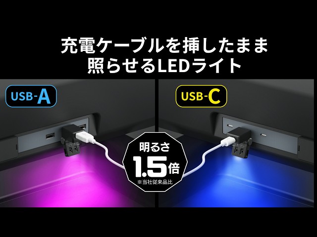 USBポート付スイングライト EL-181／EL-182 - YouTube