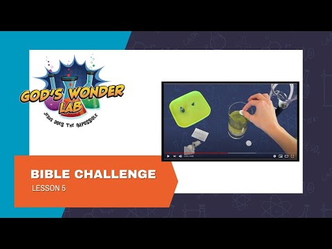 Lesson 5 Bible Challenge Experiment Video | God's Wonder Lab Digital VBS