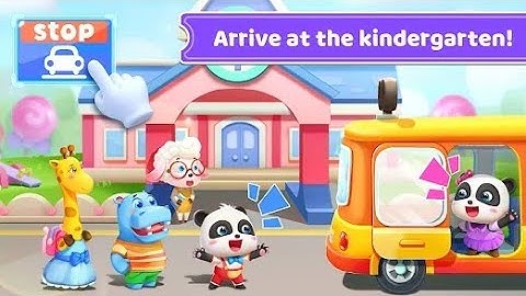 School Bus 🔥- Baby Panda Driver 🐼 GamePlay Walkthrough Part 1 (Android ) @gaming #schoolbus #video 